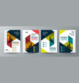 collection of modern design poster flyer brochure vector image vector image