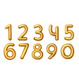 golden number balloons realistic numeral vector image
