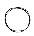 pencil hand drawn doodle border vector image