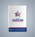 brochure cover template vector image