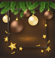 merry christmas holiday background vector image