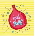 humor whoopee bag to fools day celebration vector image vector image