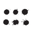 ink splatter set vector image