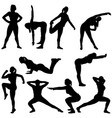 woman trainning vector image