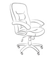 computer chair vector image