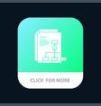 presentation graph invoice report mobile app vector image
