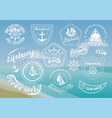 sailing white decals vector image