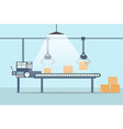 automated industrial production line vector image
