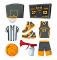 different sport symbols of basketballs vector image