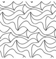 floral background of drawn lines vector image