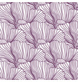 flower buds seamless pattern ornament line style vector image
