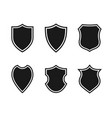 set shields vector image