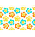 seamless background with floral ornament vector image vector image