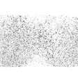 black grainy texture isolated on white vector image