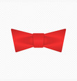 decorative red bow vector image vector image