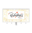 happy valentines day golden buds of roses vector image