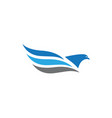 wing falcon logo template vector image