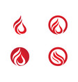 fire flame logo template vector image