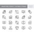 work from home line icons vector image