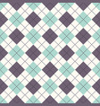 seamless argyle plaid blue pattern diamond check vector image vector image