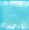 summer blue blurred background with header vector image vector image