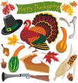 thanksgiving clipart icons vector image
