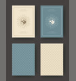 wedding save the date invitation cards vintage vector image vector image