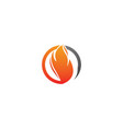 fire symbol icon vector image vector image