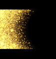 gold glitter texture irregular confetti border vector image