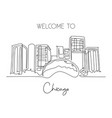 depok indonesia - august 6 2019 one single line vector image