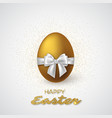 realistic 3d easter egg vector image vector image