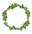 ivy round frame vector image