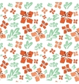 tropical summer flowers seamless pattern vector image