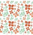 tropical summer flowers seamless pattern vector image vector image