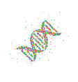 abstract dna splash vector image