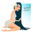 zodiac signs - aquarius vector image