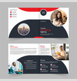 creative square bi fold brochure design vector image vector image