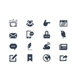 social and communication icons vector image