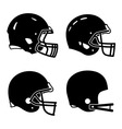 football helmet sport icon symbols vector image