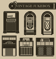 vintage jukebox i vector image vector image