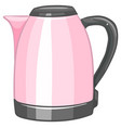 electric kettle with handle isolated on white vector image