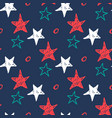 seamless star pattern hand drawn sketch stars vector image vector image