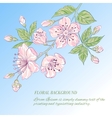 abstract flower background vector image