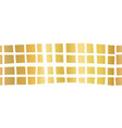 metallic golden border seamless mosaic vector image vector image