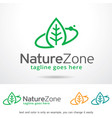 nature leaf logo template vector image