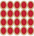 seamless watermelon pattern vector image vector image