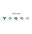 american football jersey icon in different style vector image