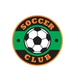 nice soccer club logo vector image