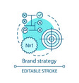 brand strategy concept icon vector image vector image
