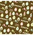 happy easter retro seamless pattern vector image
